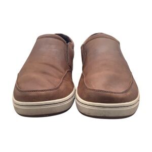Abeo Men's Brown leather Slip-On Shoes‎ size 10.5 oxford’s